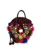 Figue Frida Mini Tuk Tuk Embellished Top Handle Bag