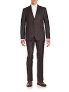 Saks Fifth Avenue Regular-fit Herringbone Wool Suit