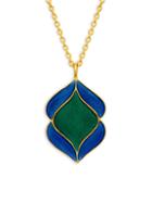 Legend Amrapali Holi 18k Yellow Gold & Enamel Pendant Necklace