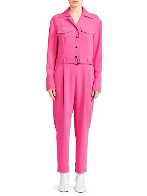 Kenzo Belted Crepe Jumpsuit
