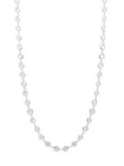 Saks Fifth Avenue Silvertone Clear Cubic Zirconia Necklace