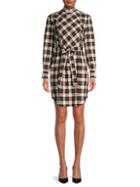 Burberry Caktus Plaid Tie-waist Shirtdress