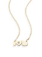 Saks Fifth Avenue I Love You Diamond & 14k Yellow Gold Nameplate Necklace