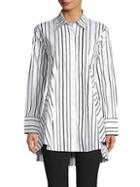 Donna Karan Stripe Tunic Shirt
