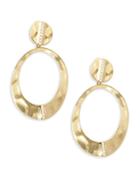 Ippolita 18k Yellow Gold & Diamond Open Drop Earrings