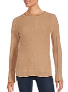Vince Directional Ribbed Wool & Cashmere Knit Sweater