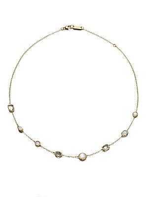 Ippolita Gelato Flirt Semi-precious Multi-stone & 18k Yellow Gold Mini Station Necklace