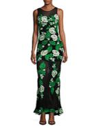 Basix Black Label Floral Embroidered Sheath Gown