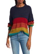 Mother Colorblock Wool Knit Sweater