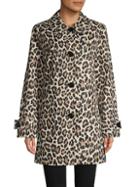 Kate Spade New York Leopard-print Trench Coat