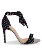 Alexandre Birman Lovely Clarita Velvet Dot Sandals