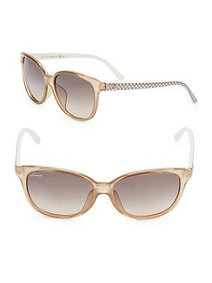 Gucci 57mm Wayfarer Sunglasses
