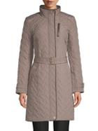 Cole Haan Belted Quilted Coat