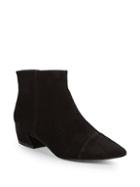 Ava & Aiden Point Toe Suede Booties