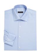 Saks Fifth Avenue Collection Textured Hoodstooth Dress Shirt