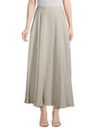Lafayette 148 New York Ambria Linen-blend A-line Maxi Skirt