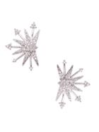 Eye Candy La Snow Star Silvertone & Crystal Stud Earrings