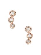 Saks Fifth Avenue 14k Rose Gold Diamond Graduated Earrings