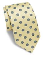 Saks Fifth Avenue Made In Italy Medallion Printed Silk Tie