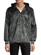 Members Only Camo-print Hooded Jacket