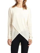 Bcbgmaxazria Crossover-front Wool Sweater