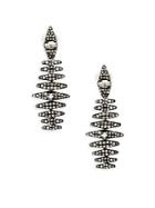 Bavna Champagne Diamond And Sterling Silver Statement Earrings