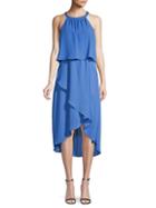 Saks Fifth Avenue Asymmetrical Popover Midi Dress