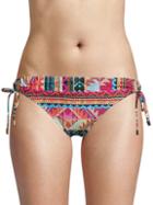 La Blanca Swim Side-ties Multicolored Bikini Bottom