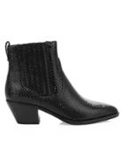 Ash Floyd Lizard-embossed Leather Western Boots