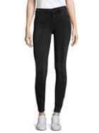 J Brand Mid-rise Pintucked Skinny Jeans