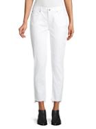Eileen Fisher Slim Ankle Raw-edge Jeans