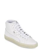 Puma Round Toe Mid-top Sneakers