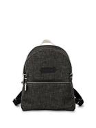 Longchamp Zippered Canvas Backpack