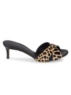 Giuseppe Zanotti Leopard-print Calf Hair Slide Sandals