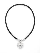 Judith Ripka Fontaine White Sapphire & Sterling Silver Heart Pendant Necklace