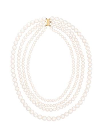 Masako 14k Yellow Gold & 5-9mm Freshwater Pearl Quad-strand Necklace