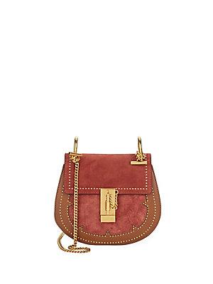 Chlo Leather And Suede Saddle Bag