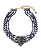 Heidi Daus Crystal Antiqued Center Collar Necklace