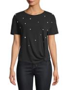 Generation Love Ava Faux Pearl-accented Tee