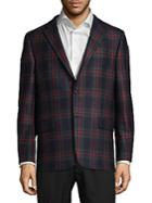 Hickey Freeman Milburn Plaid Wool Jacket