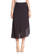 Diane Von Furstenberg Brenndah Asymmetrical Silk Skirt