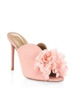 Aquazzura Lily Of The Valley Leather Mules