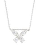 Gabi Rielle Sterling Silver & Crystal Butterfly Pendant Necklace