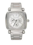 Saks Fifth Avenue Square Stainless Steel Bracelet Watch