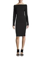 Narciso Rodriguez Off-the-shoulder Jersey Bodycon Dress