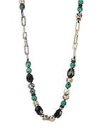 Alexis Bittar Crystal-encrusted Mixed Stone Necklace