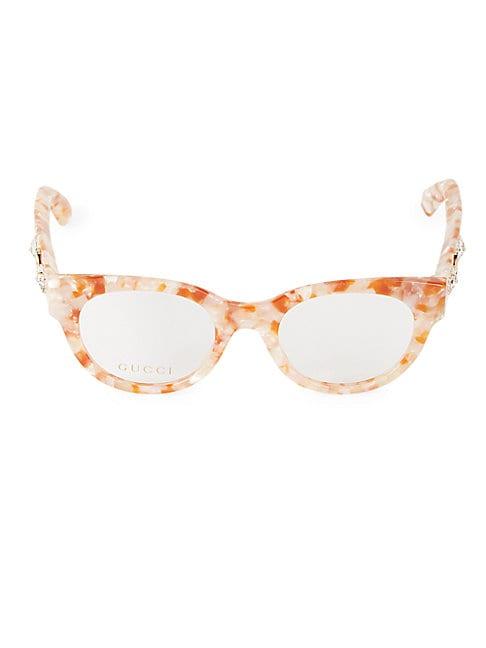 Gucci 48mm Cat Eye Optical Glasses