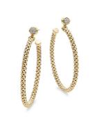 Chimento Diamonds & 18k Yellow Gold Hoop Earrings