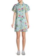 Laundry By Shelli Segal Floral Shirtdress