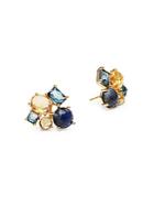 Ippolita 18k Yellow Gold Mixed Gemstone Cluster Stud Earrings